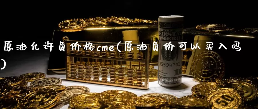 原油允许负价格cme(原油负价可以买入吗)_https://www.wenchangxx.com_国际期货_第1张