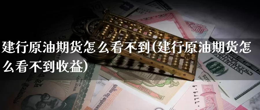 建行原油期货怎么看不到(建行原油期货怎么看不到收益)_https://www.wenchangxx.com_德指期货_第1张