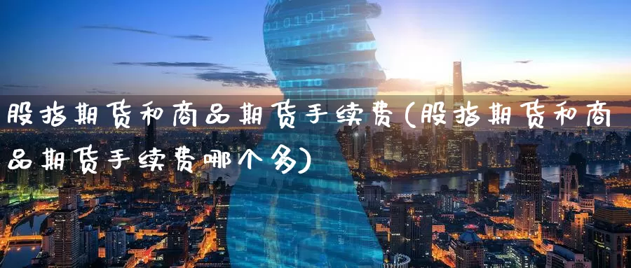 股指期货和商品期货手续费(股指期货和商品期货手续费哪个多)_https://www.wenchangxx.com_国际期货_第1张
