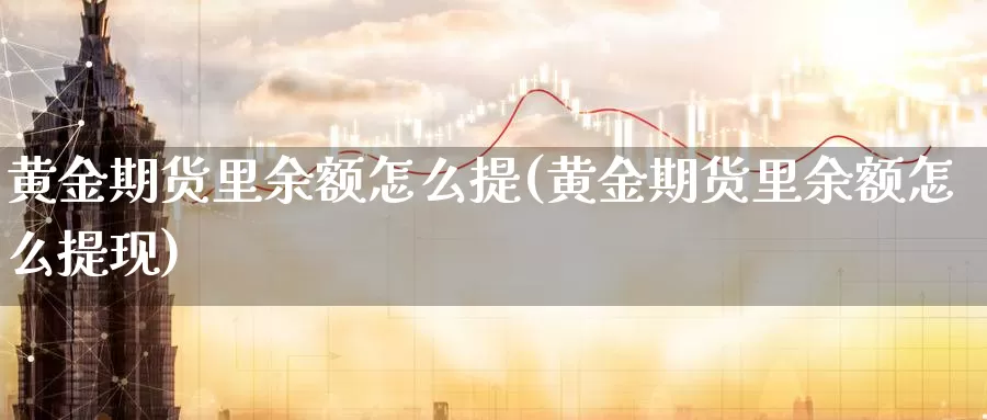 黄金期货里余额怎么提(黄金期货里余额怎么提现)_https://www.wenchangxx.com_国际期货_第1张