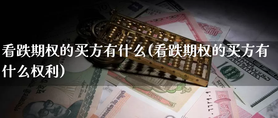 看跌期权的买方有什么(看跌期权的买方有什么权利)_https://www.wenchangxx.com_国际期货_第1张