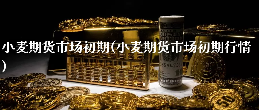 小麦期货市场初期(小麦期货市场初期行情)_https://www.wenchangxx.com_期货行情_第1张