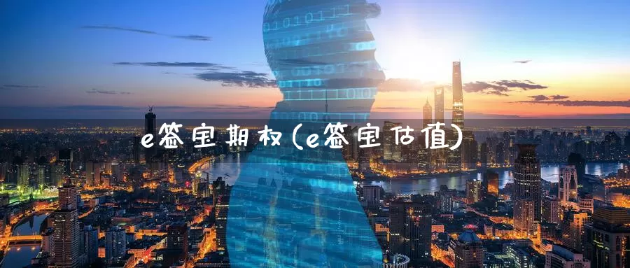 e签宝期权(e签宝估值)_https://www.wenchangxx.com_德指期货_第1张