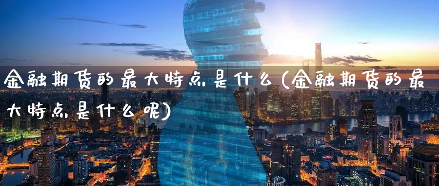 金融期货的最大特点是什么(金融期货的最大特点是什么呢)_https://www.wenchangxx.com_国际期货_第1张