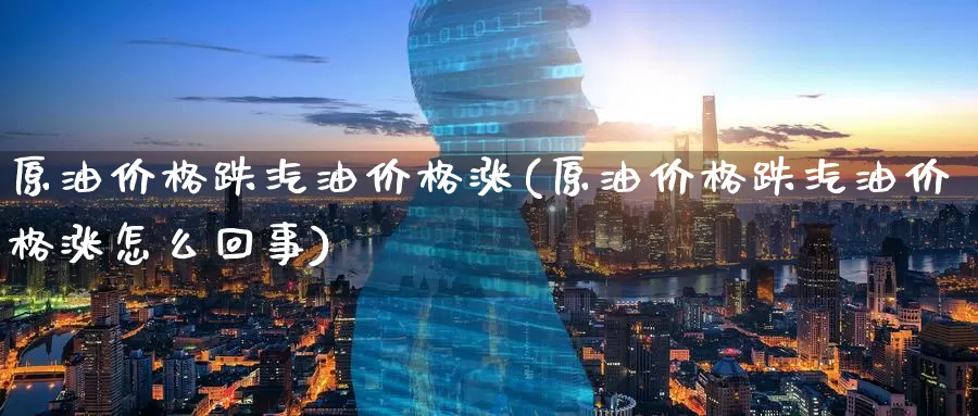 原油价格跌汽油价格涨(原油价格跌汽油价格涨怎么回事)_https://www.wenchangxx.com_期货平台_第1张
