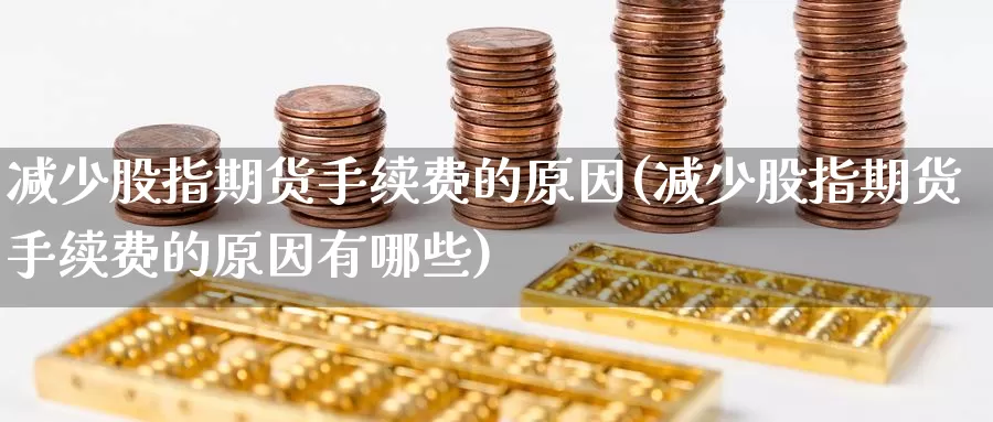 减少股指期货手续费的原因(减少股指期货手续费的原因有哪些)_https://www.wenchangxx.com_德指期货_第1张