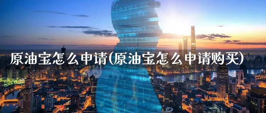 原油宝怎么申请(原油宝怎么申请购买)_https://www.wenchangxx.com_德指期货_第1张