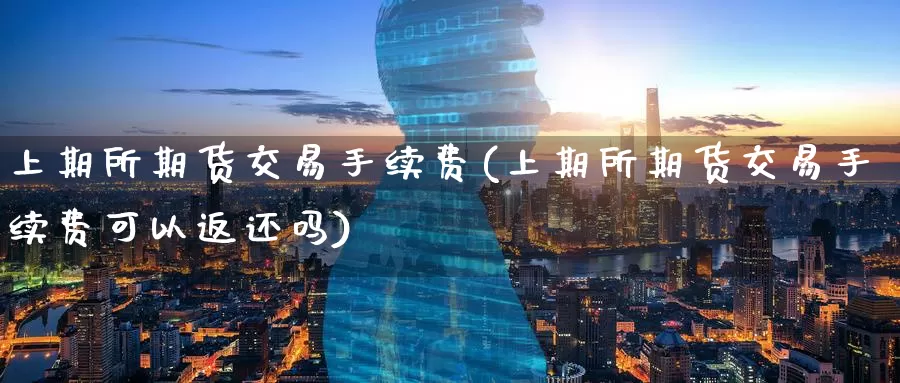上期所期货交易手续费(上期所期货交易手续费可以返还吗)_https://www.wenchangxx.com_德指期货_第1张